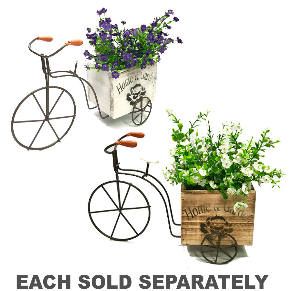 Home & Garden 3-Wheeled Bicycle w/ Flower Box Décor
