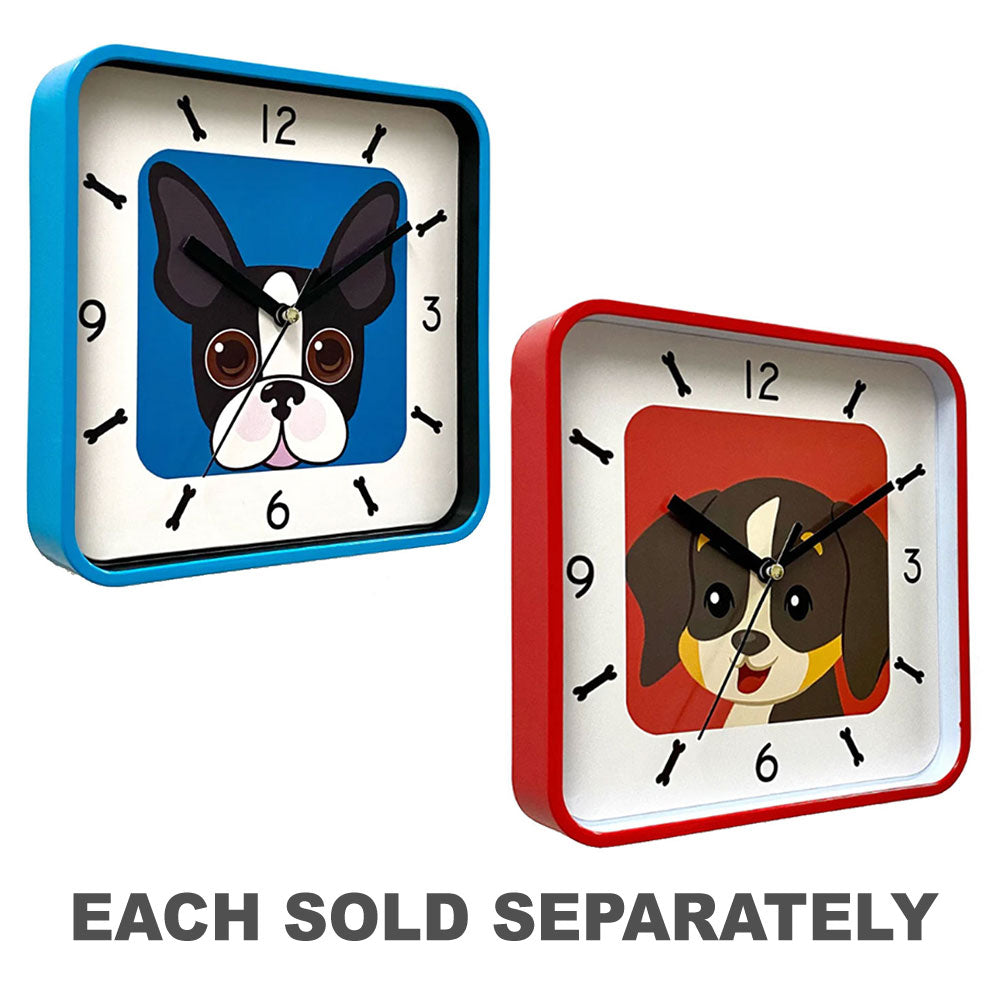 Doggy Tiny Square Wall Clock