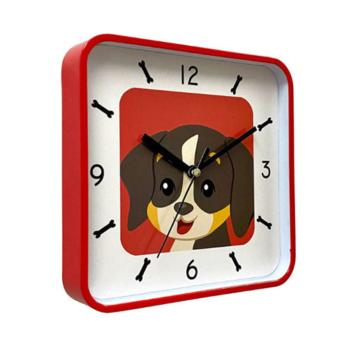 Doggy Tiny Square Wall Clock