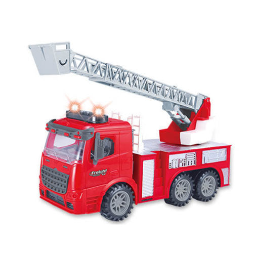 Friction Powered Fire Engine Truck with Lights & Sound