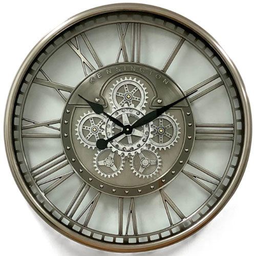 Luxurious Stainless Rotary Gears Wall Clock