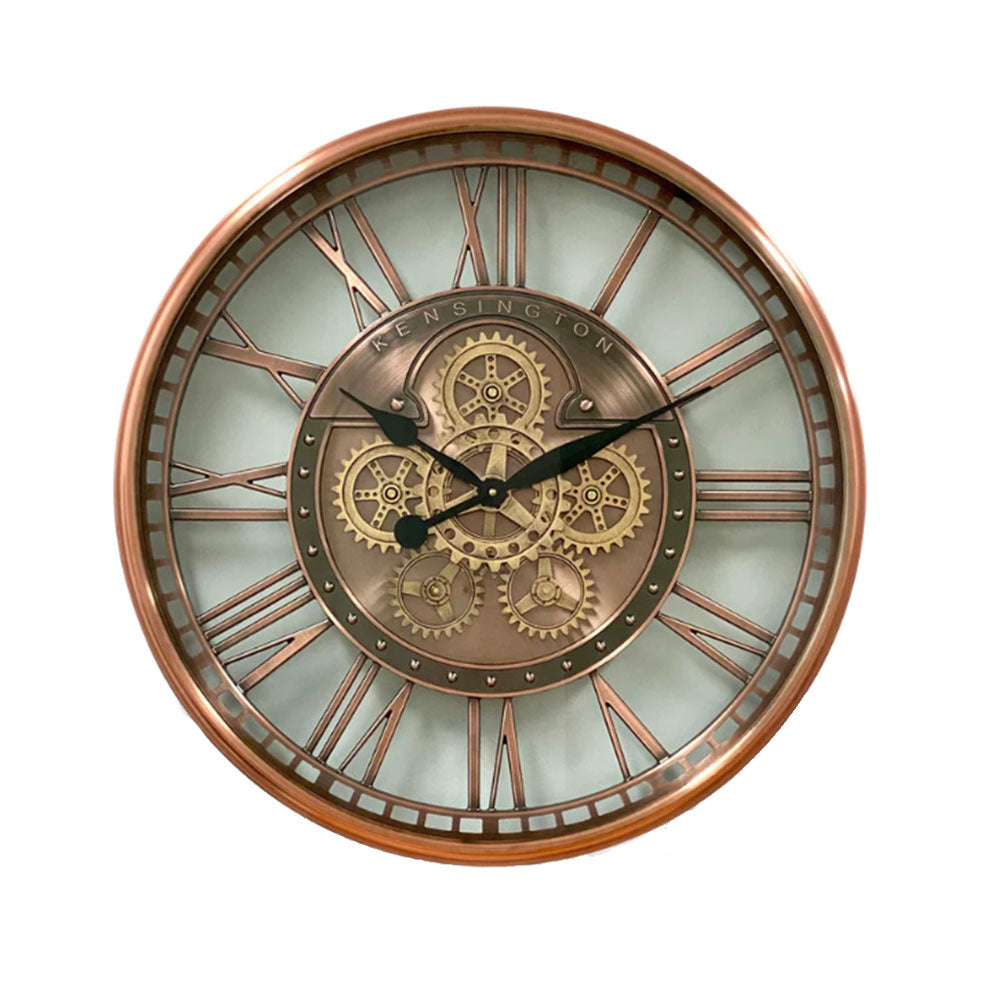 Luxurious Stainless Rotary Gears Wall Clock