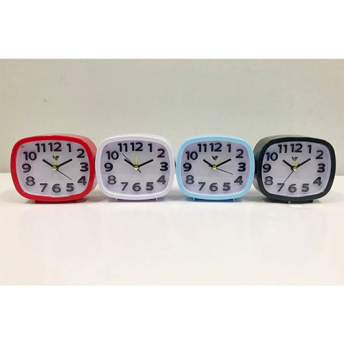 3D Number Mute Table Clock w/ Light 12x10x4cm (Random Color)