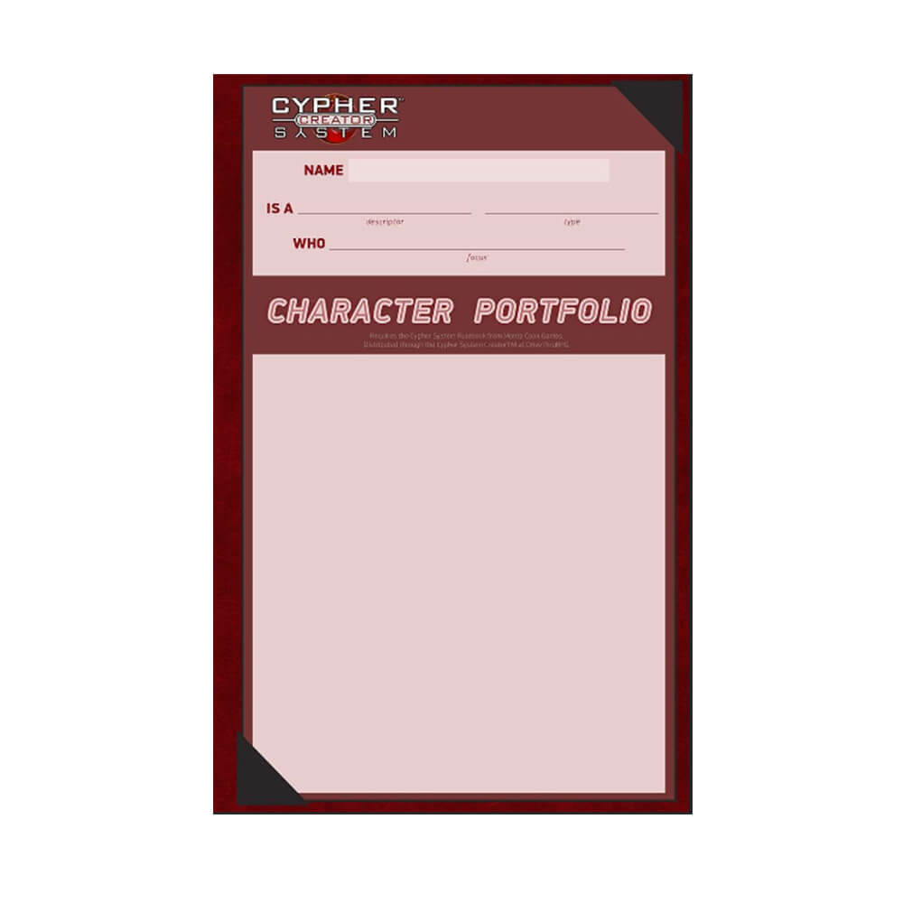 Cypher Role Playing Game System Character Portfolio