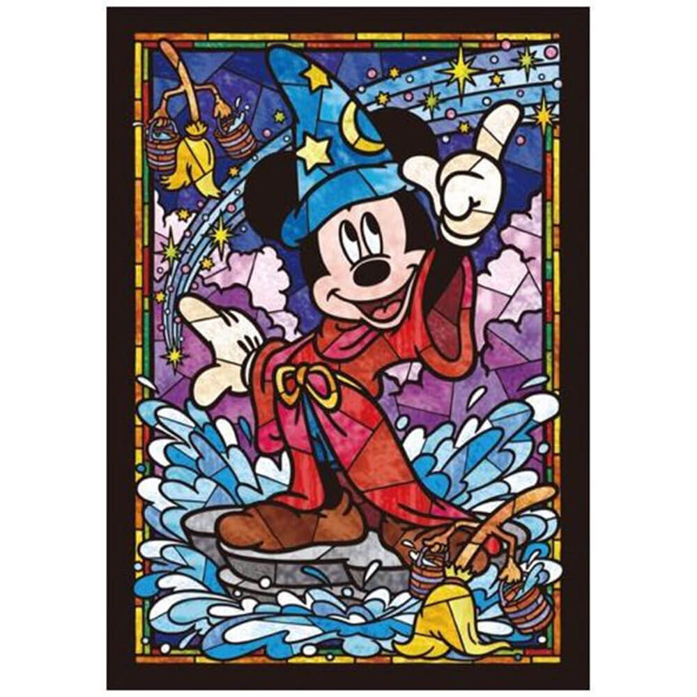 Tenyo Disney Mickey Mouse Stained Glass Puzzle (266 pcs)
