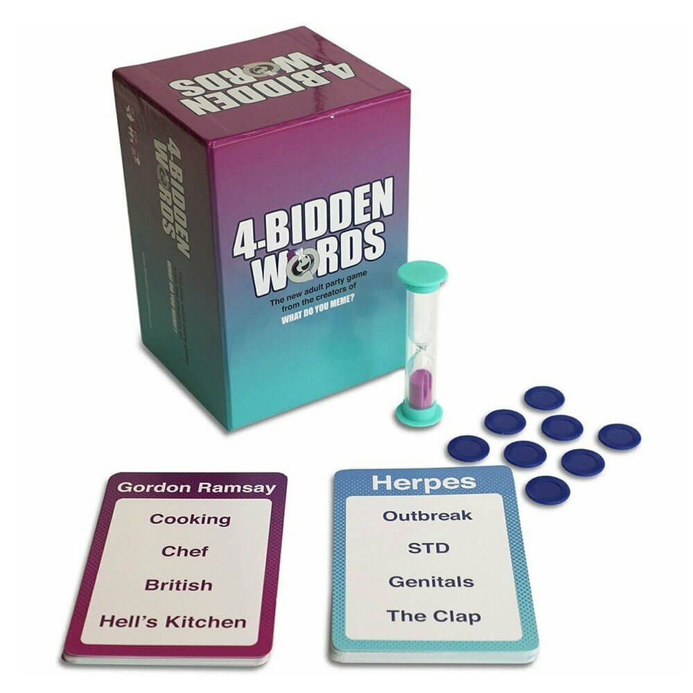 4 Bidden Words Card Game