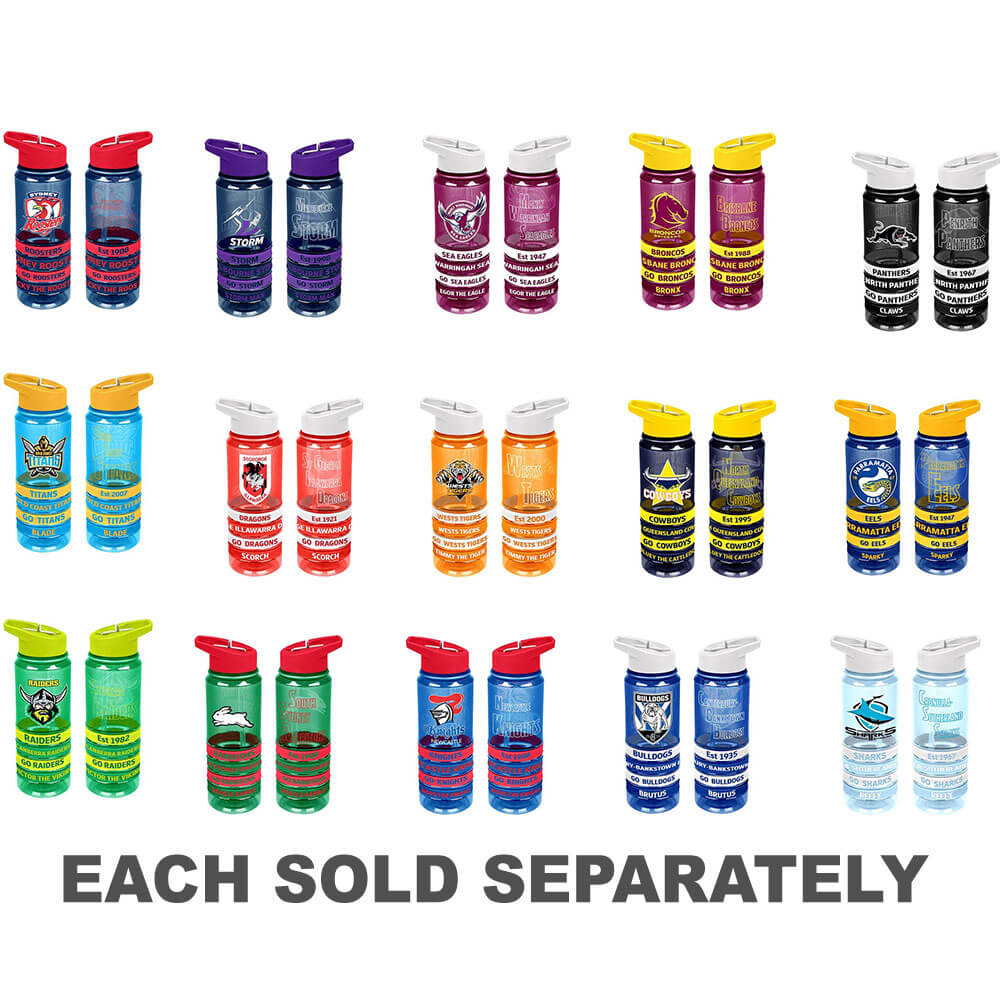 NRL Tritan Drink Bottle with Wrist Bands