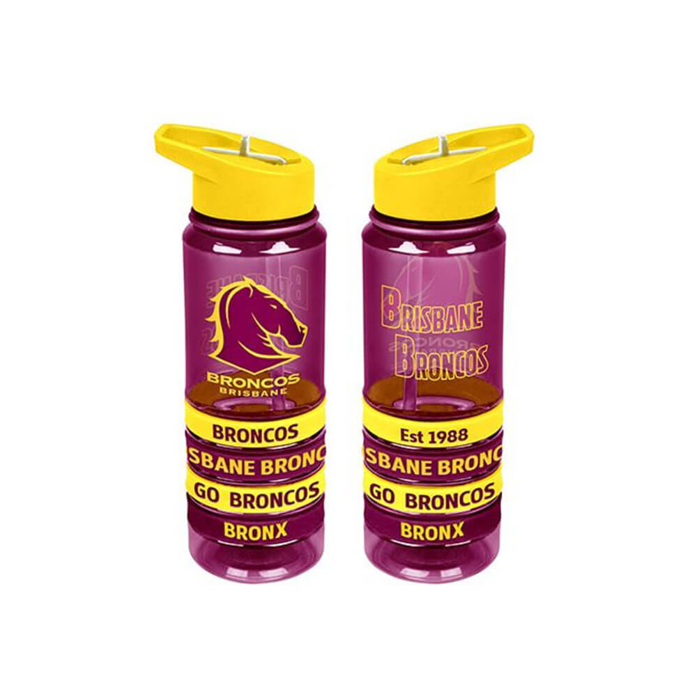 NRL Tritan Drink Bottle with Wrist Bands