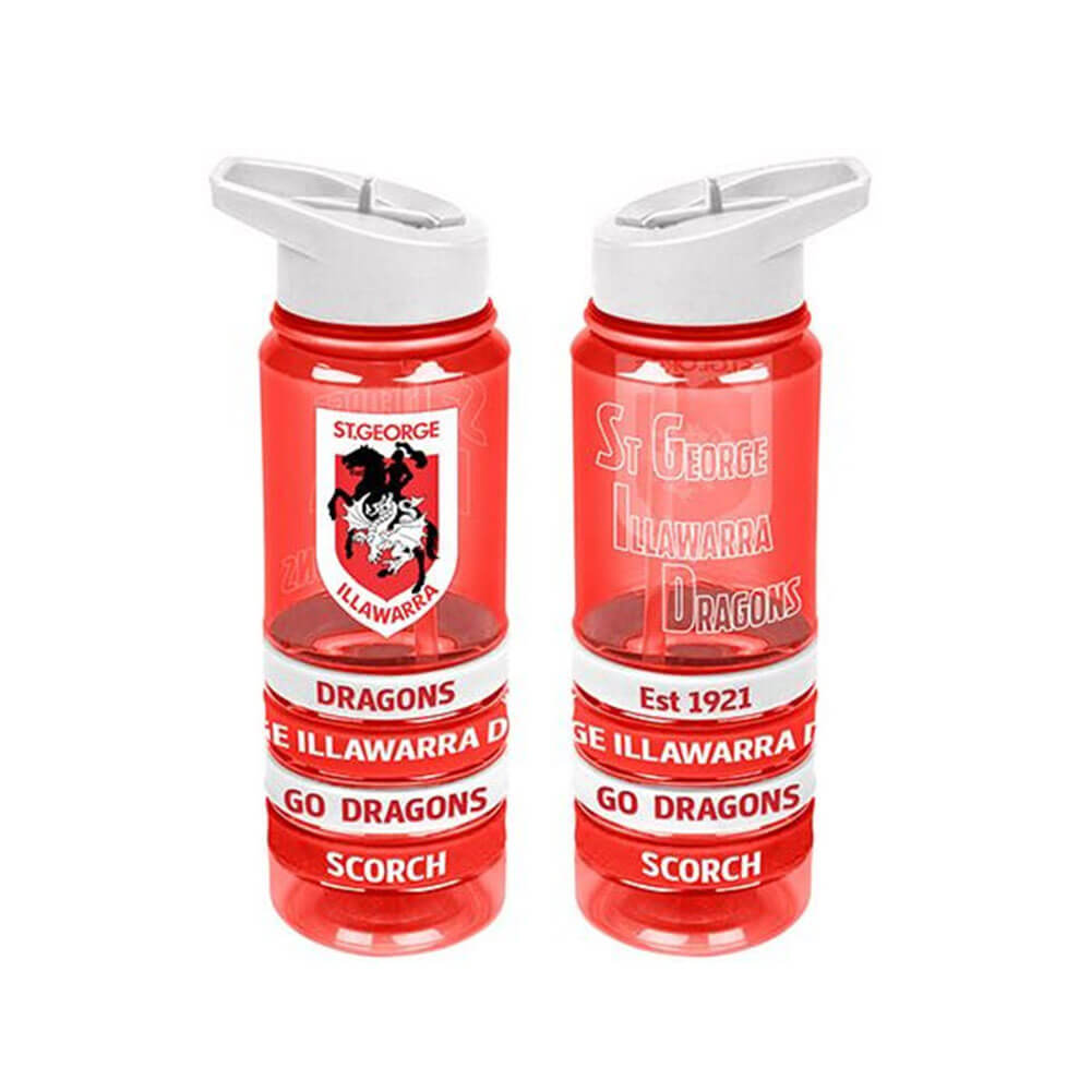 NRL Tritan Drink Bottle with Wrist Bands