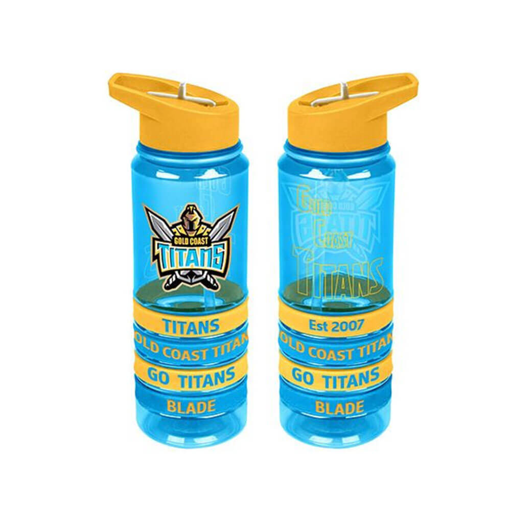 NRL Tritan Drink Bottle with Wrist Bands