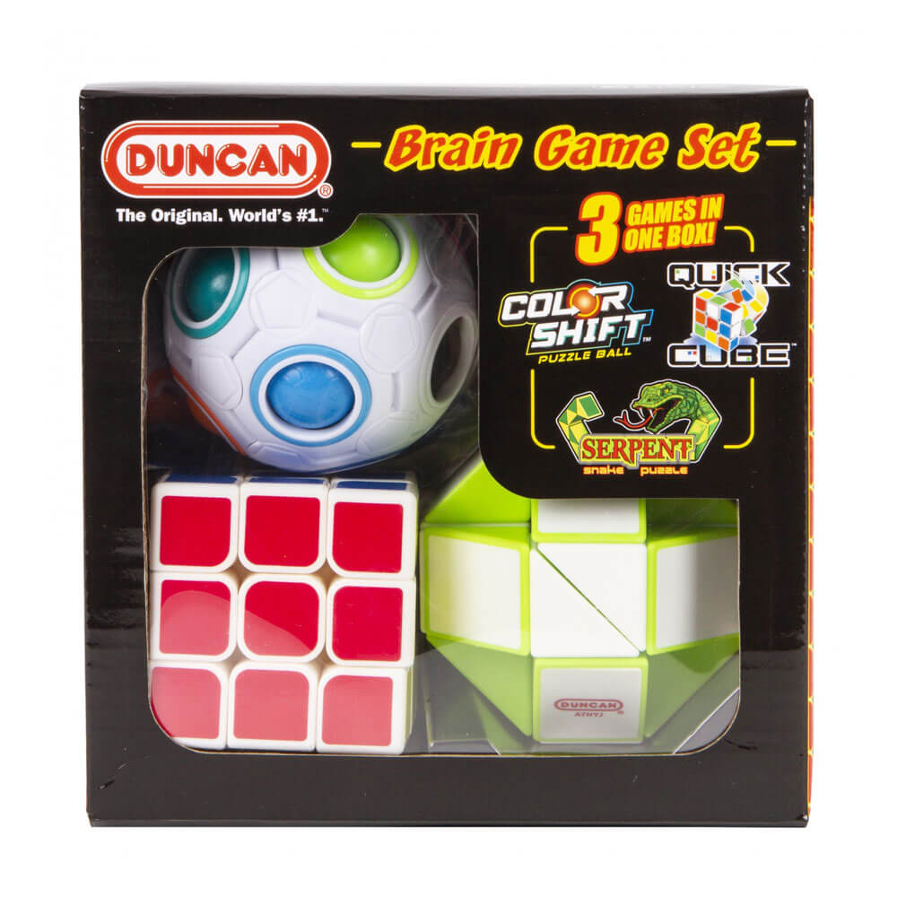Duncan Brain Game Set (Colour Shift,Quick Cube & Serpent)