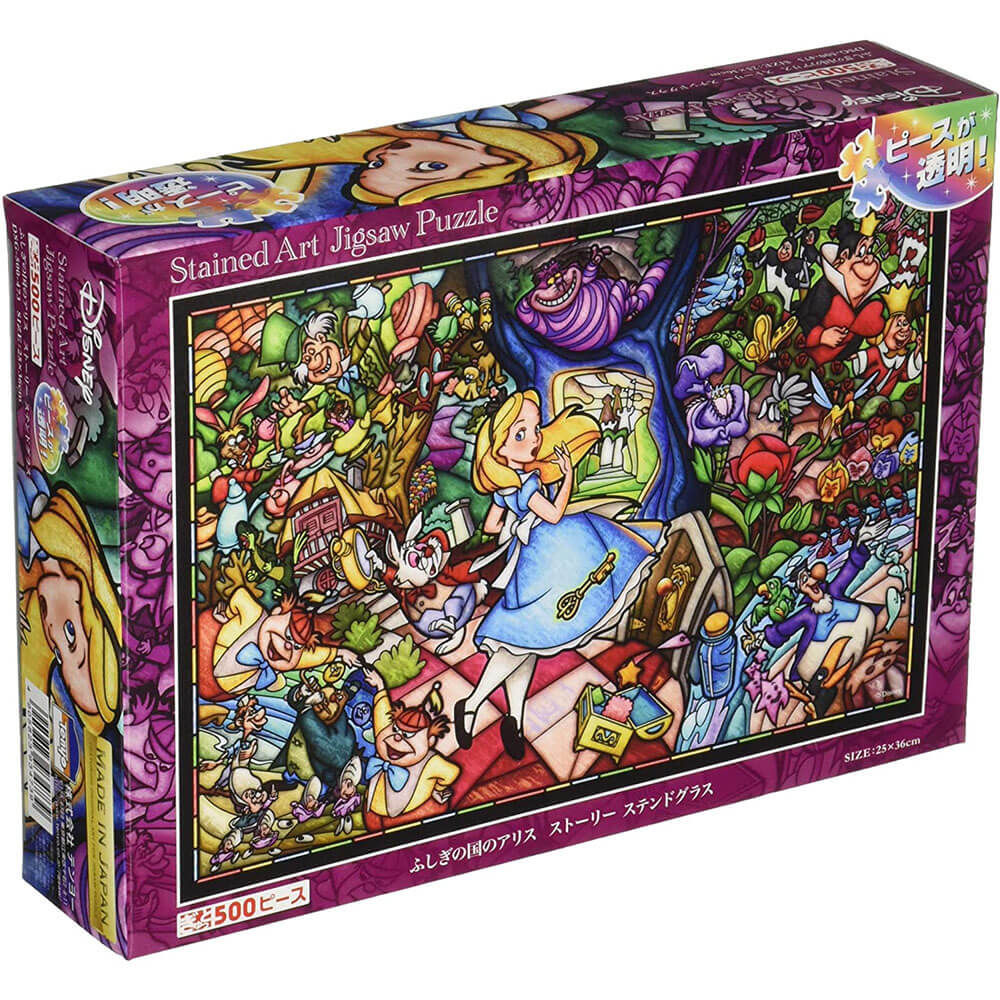 Tenyo Disney Alice in Wonderland Stained Glass Puzzle (500)