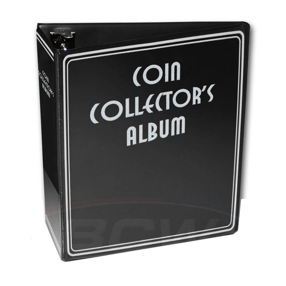 BCW 3" Album Coin Collectors (Black)