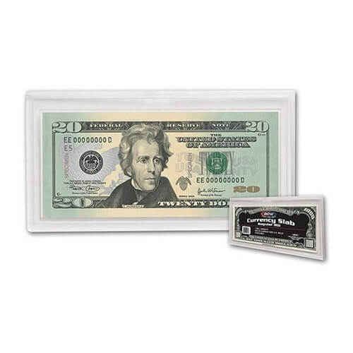 BCW Deluxe Currency Slab