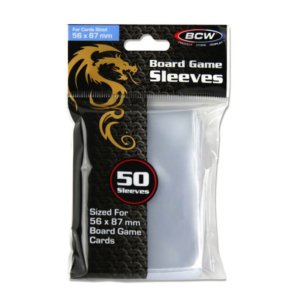 BCW Board Game Sleeves Standard American (56mmx87mm/50's)