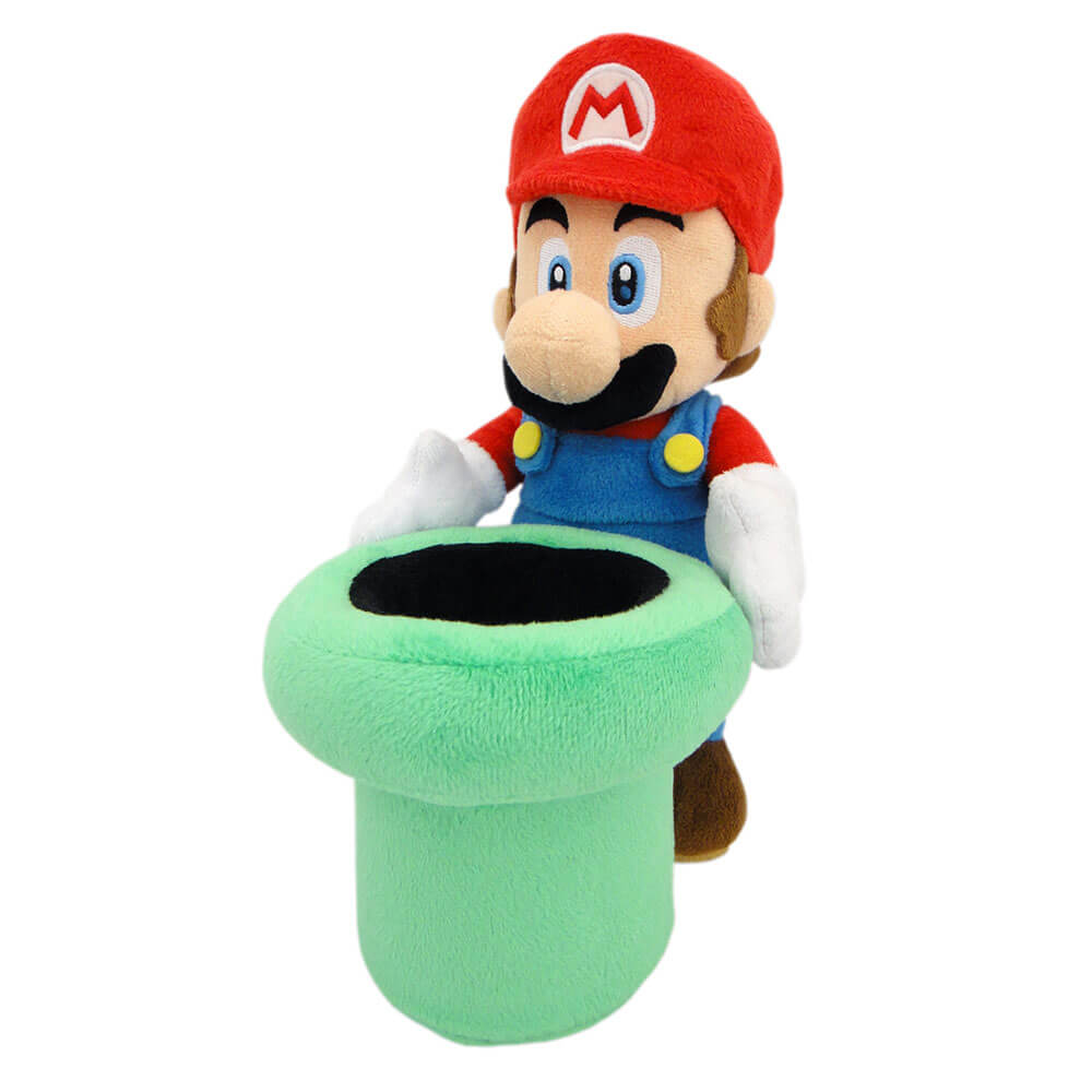 Super Mario Bros Plush Mario Warp Pipe 9"