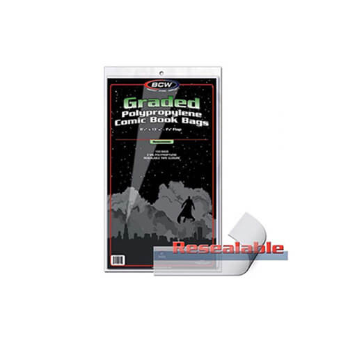 BCW Comic Book Bags Graded Resealable (100)