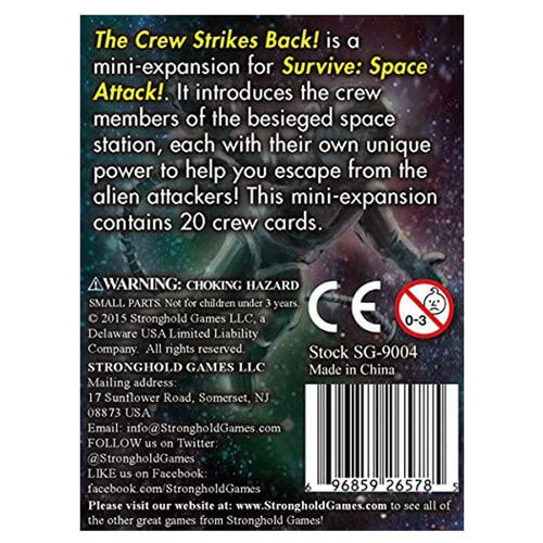 Survive Space Attack The Crew Strikes Back Board Game