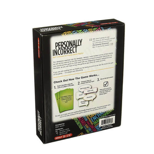 Personally Incorrect Board Game