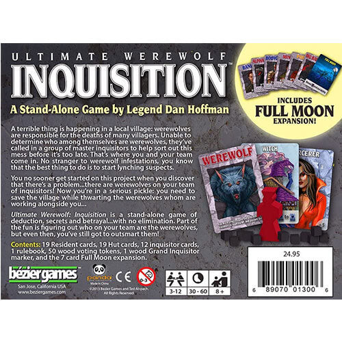 Ultimate Werewolf Inquisition Board Game