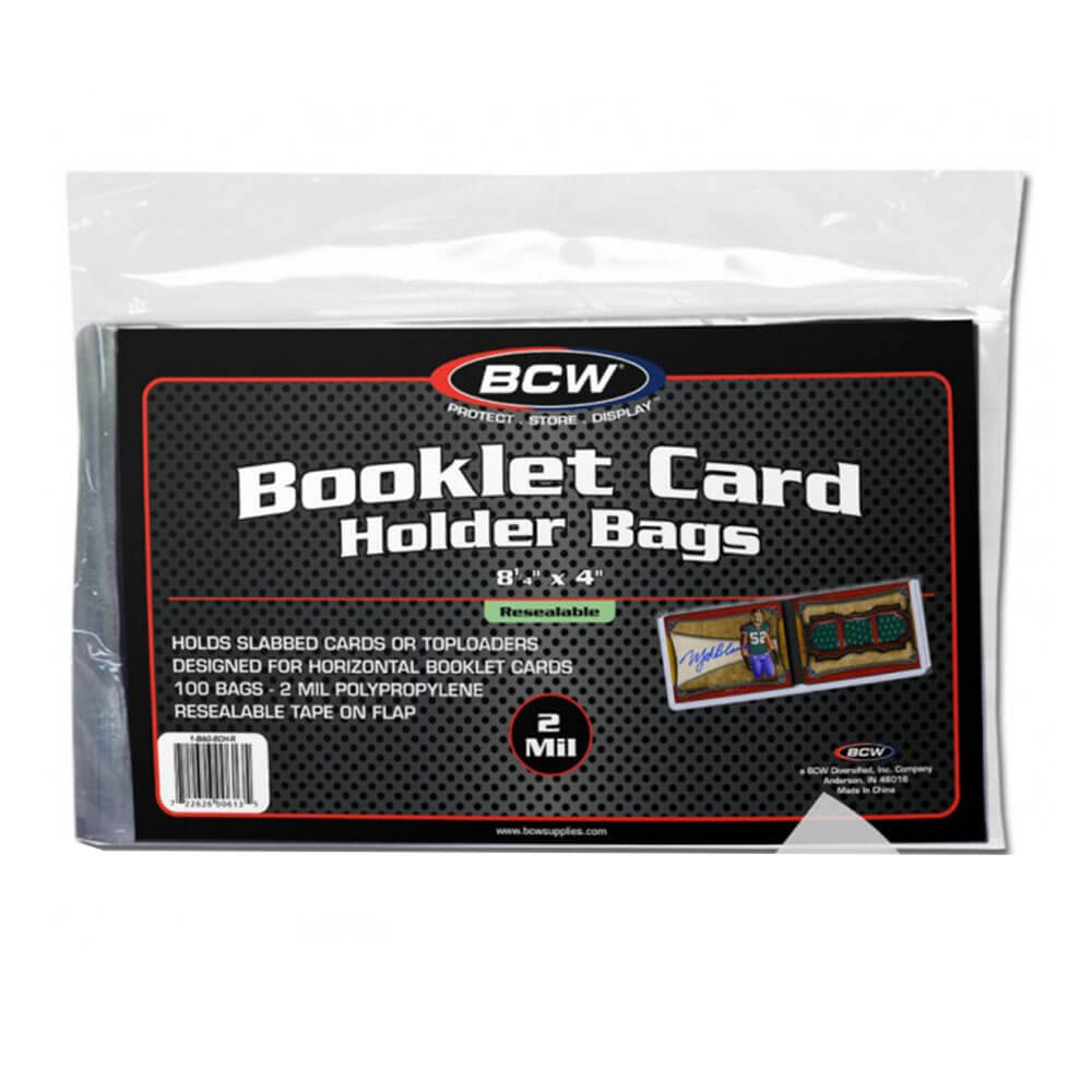 BCW Booklet Card Holder Resealable Bag
