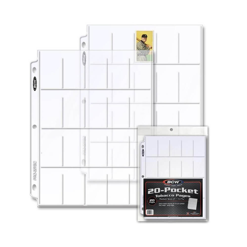 BCW 20 Pocket Protective Pages (20 Per Pack)