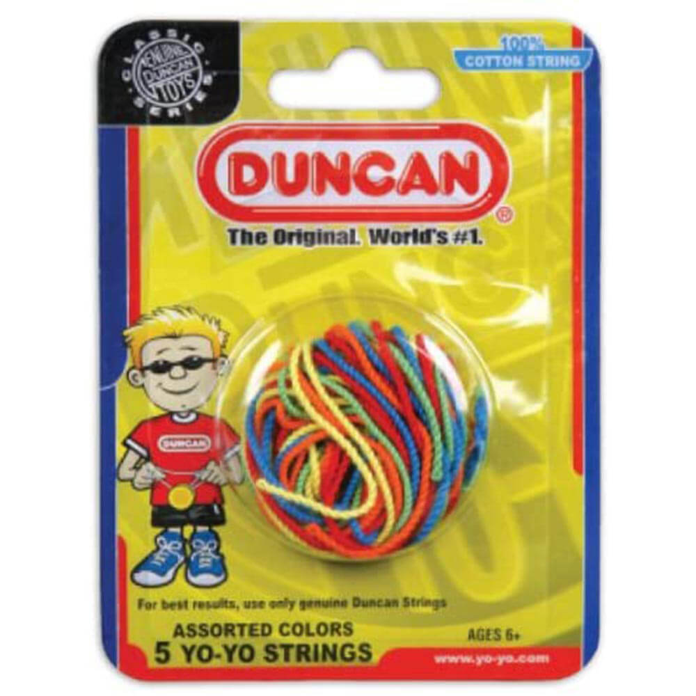 Duncan Yo Yo Strings 5 Pack Multi Colour (100% Cotton)