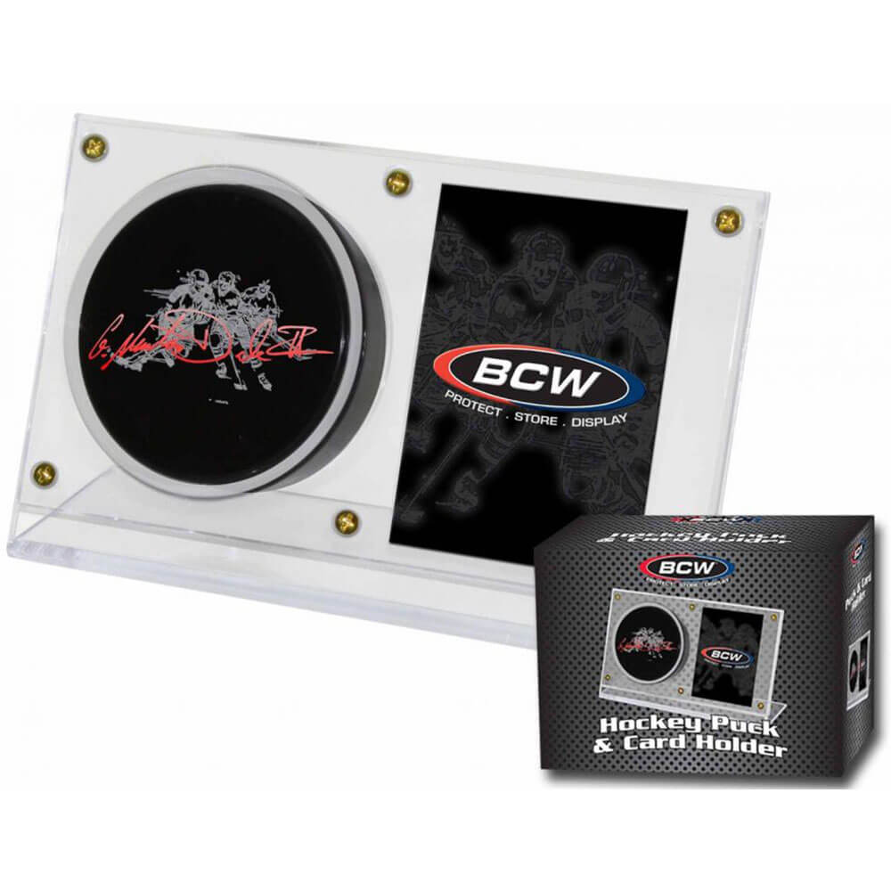 BCW Ice Hockey Puck and Card Holder
