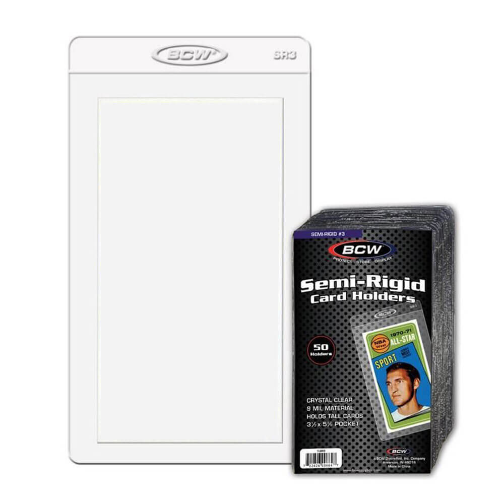 BCW Semi Rigid Card Holder (50's/3" 1/3 x 5" 7/8) #3