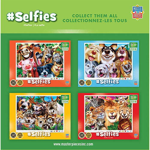 Masterpieces Puzzle Selfies Puzzle 4 Pack (100 pcs)