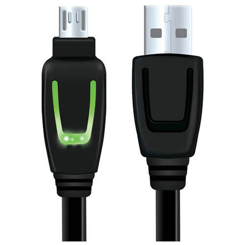 XB1 dreamGEAR LED Charge Cable (Black)