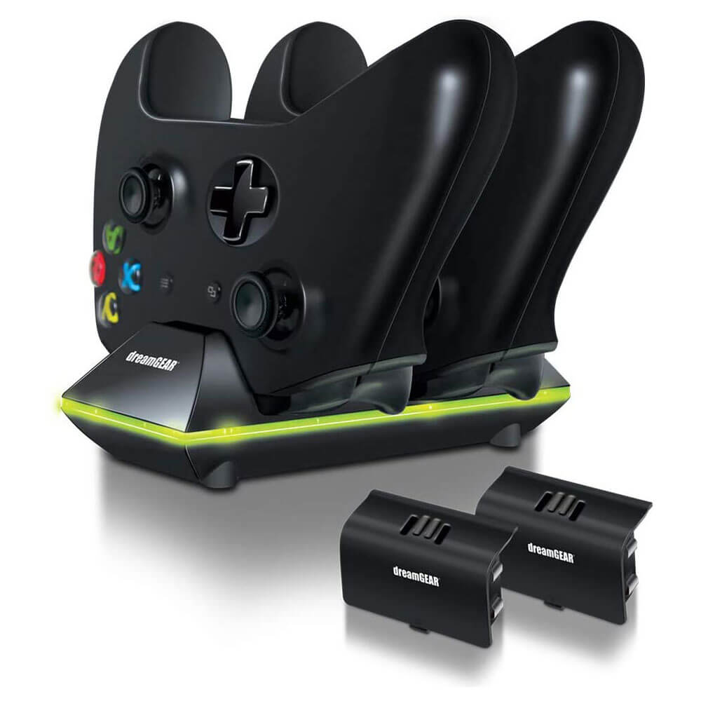 XB1 dreamGEAR Dual Charge Dock Elite Compatible (Black)