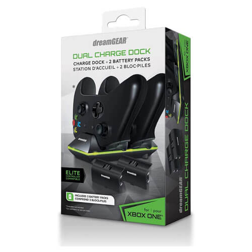 XB1 dreamGEAR Dual Charge Dock Elite Compatible (Black)