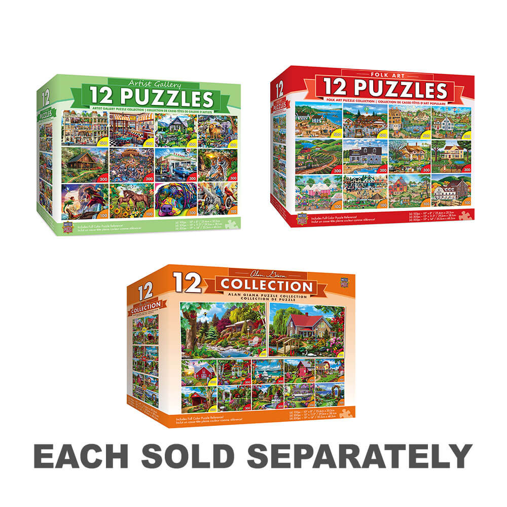 Masterpieces Puzzle (12 Pack Bundle Puzzle)