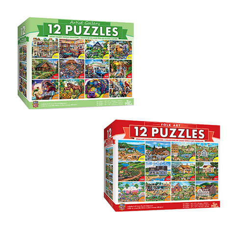Masterpieces Puzzle (12 Pack Bundle Puzzle)