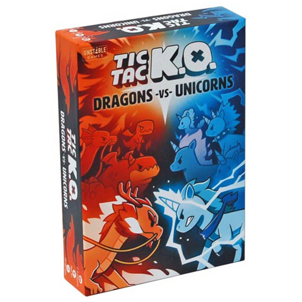 Tic Tac K.O Dragons vs. Unicorns Card Game