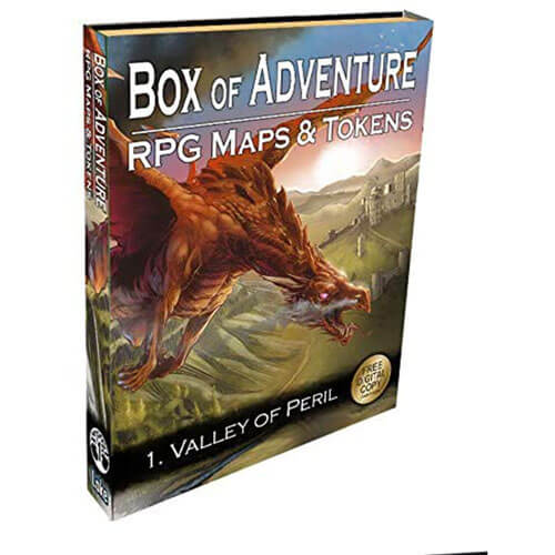 Box of Adventure RPG Maps & Tokens Valley of Peril