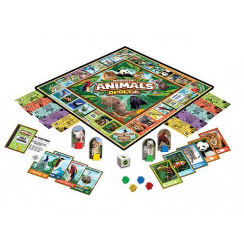 MasterPieces World of Animals Explorer Opoly Jr. Game