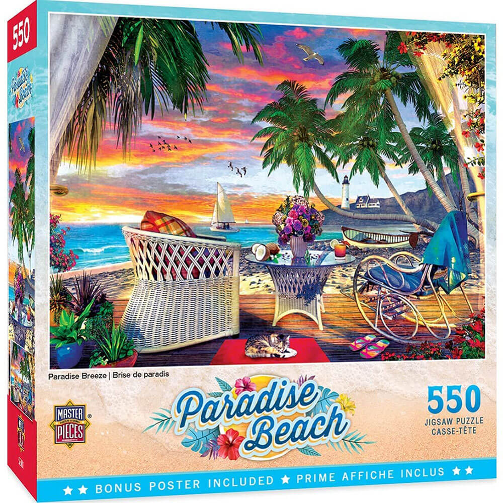 MasterPieces Paradise Beach 550pc Puzzle