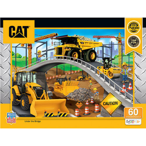 MasterPieces CAT Caterpillar Under the Bridge Puzzle 60pc