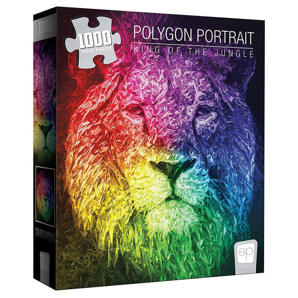 The Op Polygon Portrait King of the Jungle 1000pc