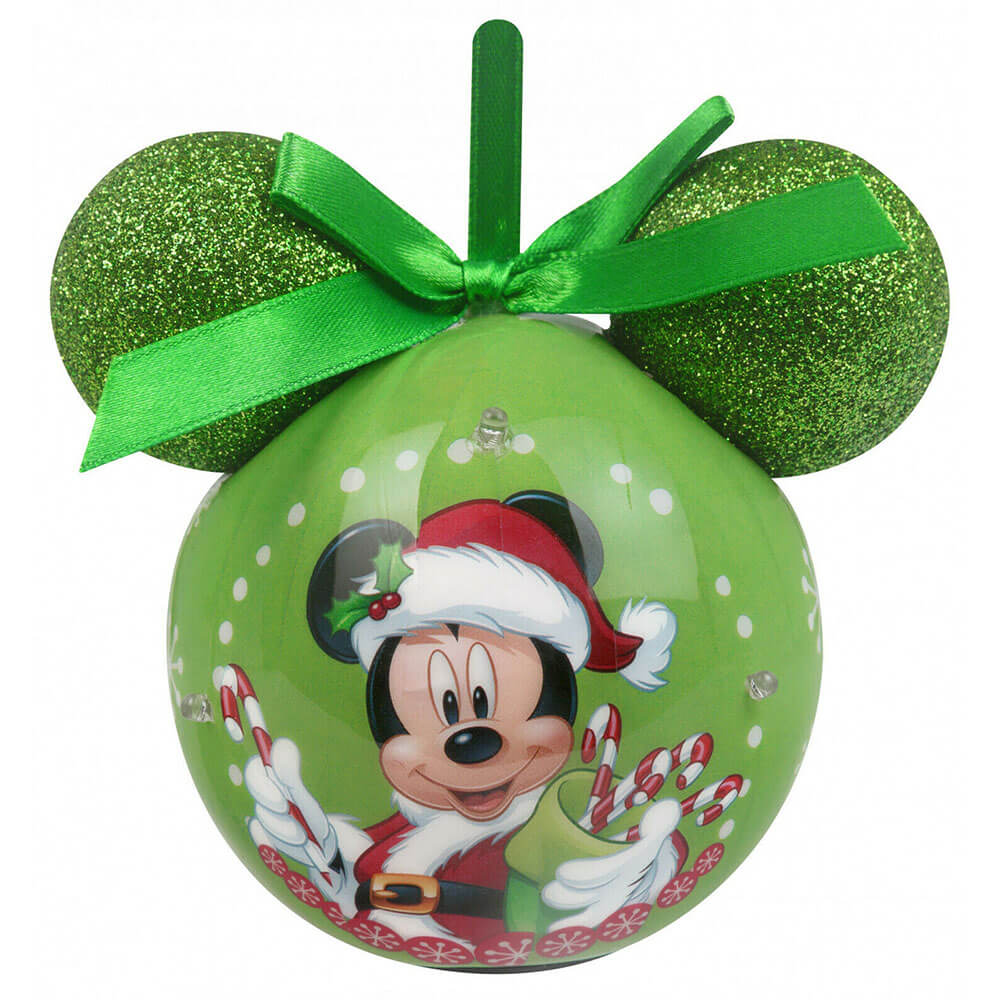 Disney Mickey Mouse LED Light Up Christmas Bauble