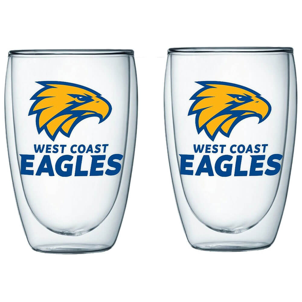 AFL Double Walled Glasses Set of 2