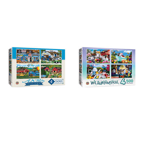 MasterPieces 4-Pack 500pc Puzzle