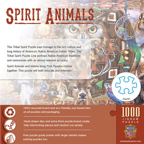 MasterPieces Tribal Spirit Spirit Animals Puzzle 1000pc