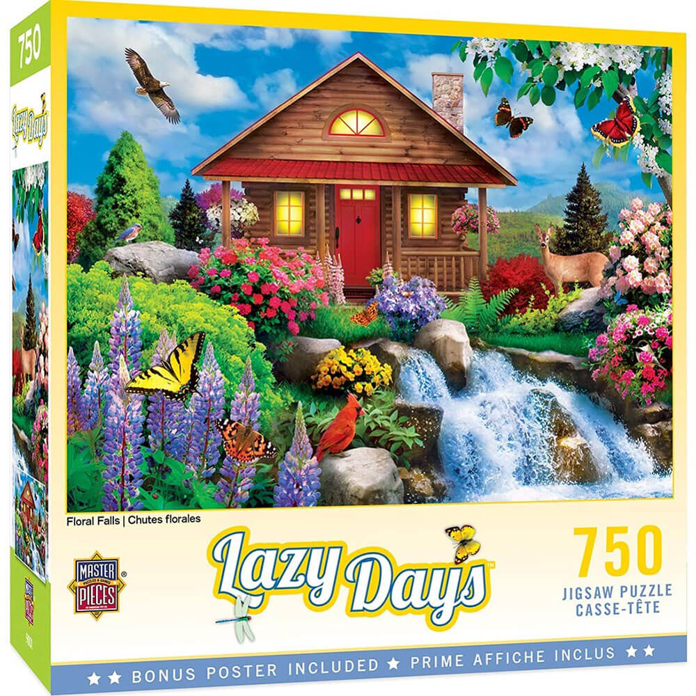 MasterPieces Lazy Days Floral Falls Puzzle 750pc