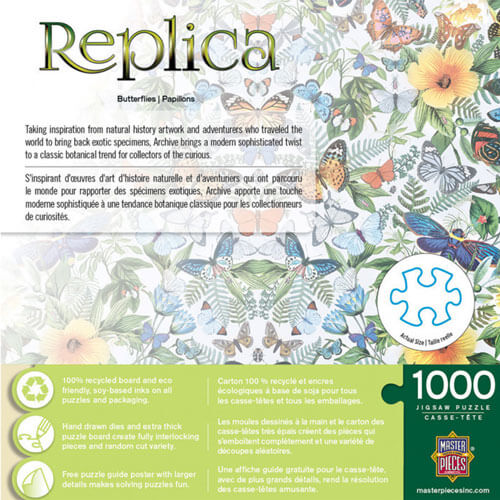 MasterPieces Replica Butterflies Puzzle 1000pc