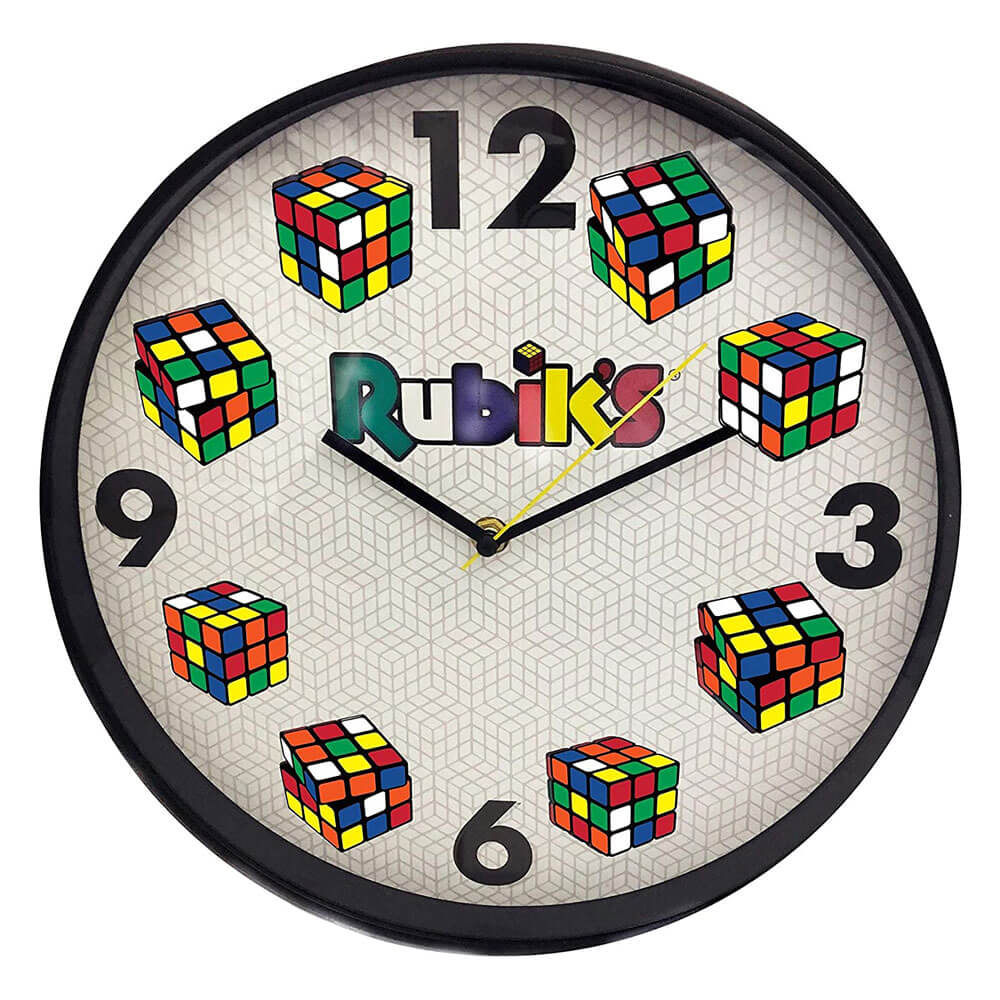 Rubik's Time to Solve Wall Clock 12"