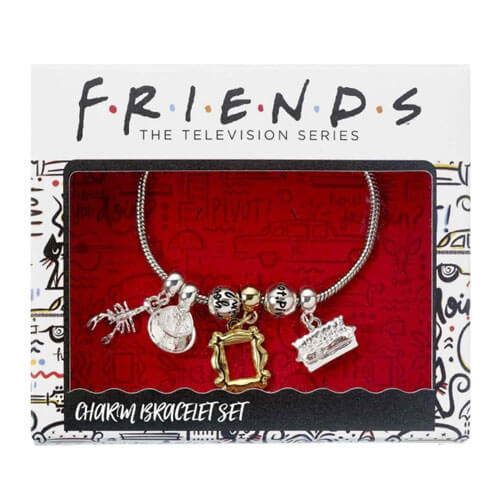 Friends Silver Plated Charm Bracelet with 4 Charms
