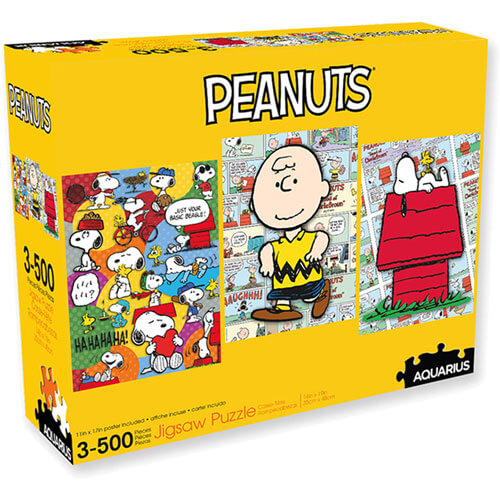 Aquarius Peanuts Puzzle 500pc (3 in the Assortment)